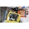 Image 4 : PALLET OF ASSORTED ITEMS INCLUDING; MOTORCYCLE PARTS, END TABLE & MORE