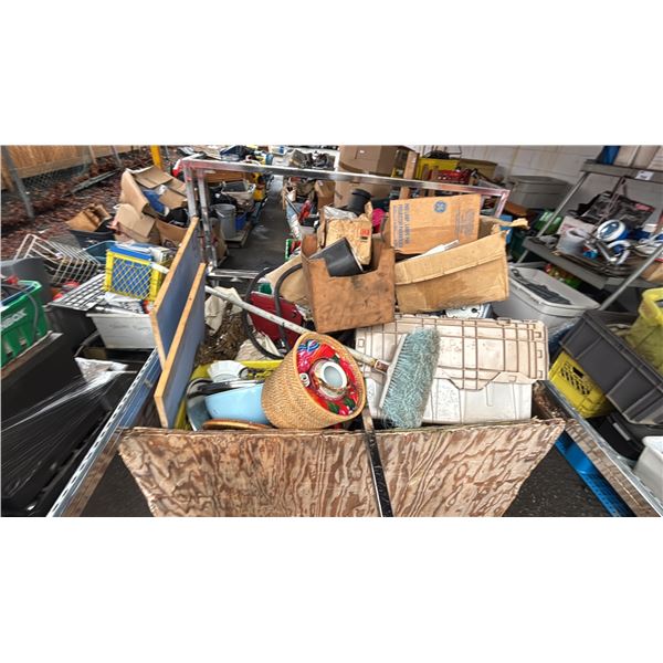 BIN OF ASSORTED MOTORCYCLE & MARINE PARTS *UNKNOWN RUNNING CONDITION*