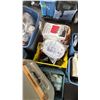 Image 3 : PALLET OF ASSORTED ITEMS INCLUDING; US NAVY STORAGE BIN, MOTOR PARTS, MARINE FUEL TANK & MORE
