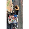 Image 2 : PALLET OF ASSORTED ITEMS INCLUDING; TAPE, BRIEFCASES, RIPCURL JACKET & MORE