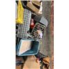 Image 2 : PALLET OF ASSORTED ITEMS INCLUDING; TOOLS, SANDING PAPER, MOTORCYCLE PARTS & MORE