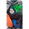 Image 3 : BIN OF ASSORTED ITEMS INCLUDING; CAMPING CHAIRS, HOCKEY HELMET, ROLL-OUT MAT & MORE *BIN NOT