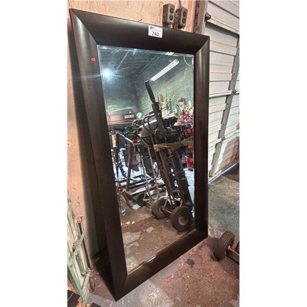 LARGE FRAMED BEVELED MIRROR 39" X 69"
