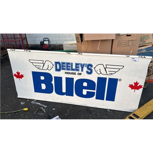 LARGE DEELEY'S HOUSE OF BUELL SIGN