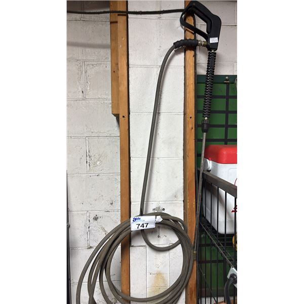 PRESSURE WASHER HOSE WITH WAND
