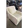 Image 3 : STUDDED FABRIC LOUNGE CHAIR *CLEANING REQUIRED*