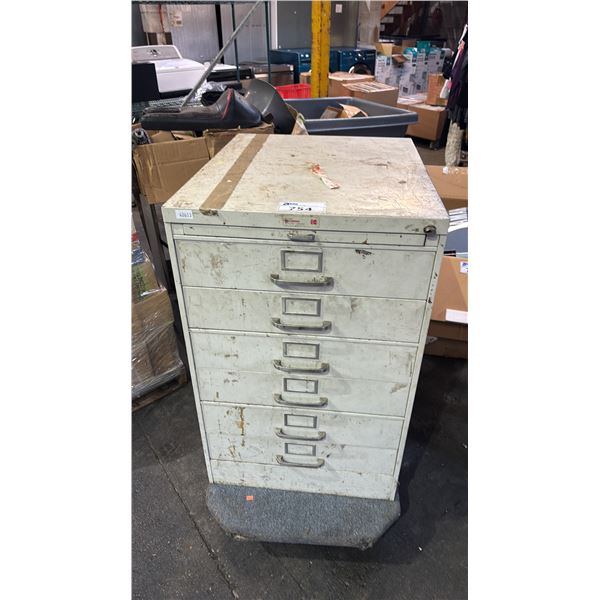 KODAK METAL FILM FILE CABINET WITH ASSORTED TOOL CONTENTS