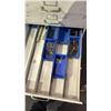 Image 8 : KODAK METAL FILM FILE CABINET WITH ASSORTED TOOL CONTENTS