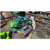 Image 3 : PALLET OF ASSORTED ITEMS INCLUDING; MOBILITY WALKER, MOTORCYCLE WHEELS, DEWALT TOOL BOX & MORE