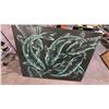 Image 1 : LARGE ARTIST SIGNED CANVAS ART OF FISH 52.5" X 39"