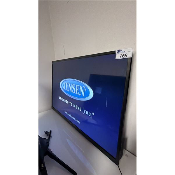 JENSEN JE5020 50" LED/LCD TV WITH REMOTE - NO LEGS/SCREEN IS DAMAGED