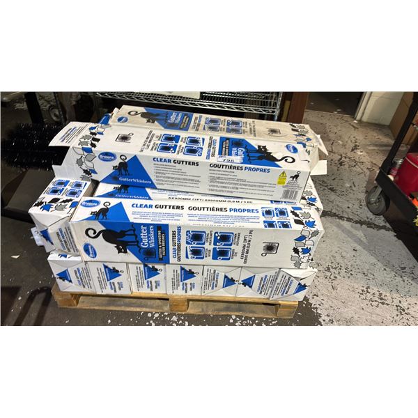 PALLET OF GUTTER WHISKERS GUTTING & SPOUTING FILTER BRUSHES