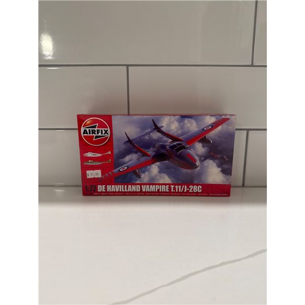 Airfix 1:72 scale De Havilland Vampire T.11/J-28C