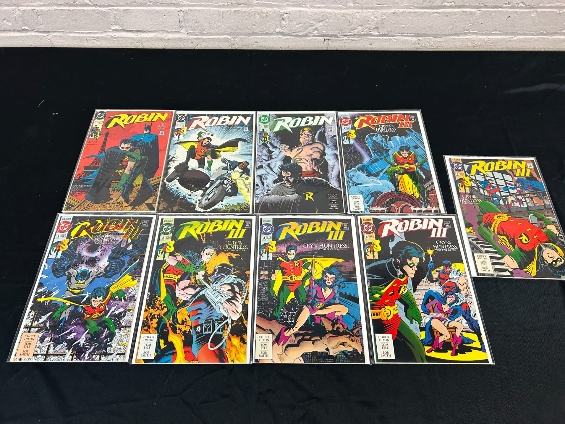 Lot of 9 Robin III Comic Books 6-Issue Mini Series Full Run and Extras