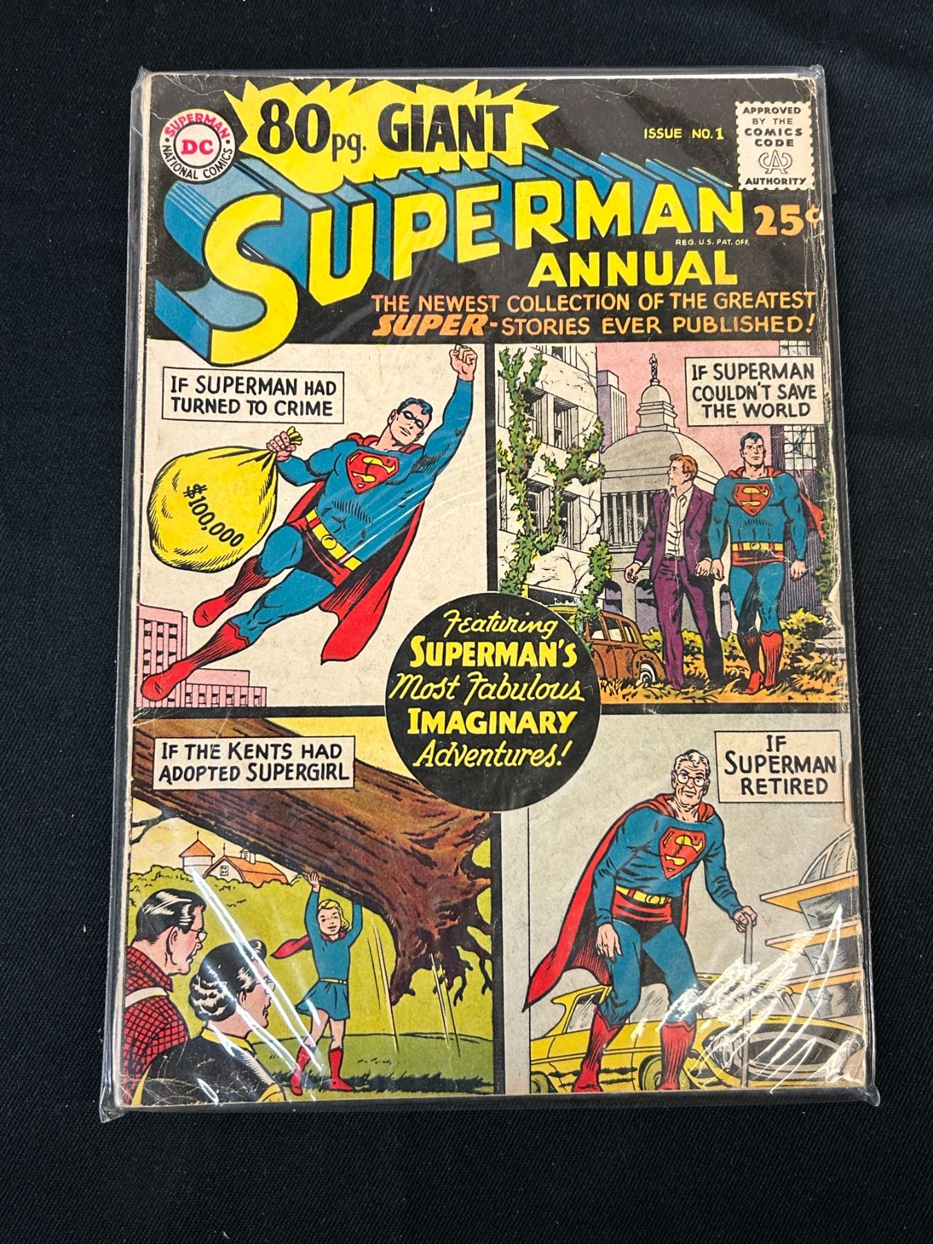 80pg GIANT Superman Annual 25c Comic Issue #1