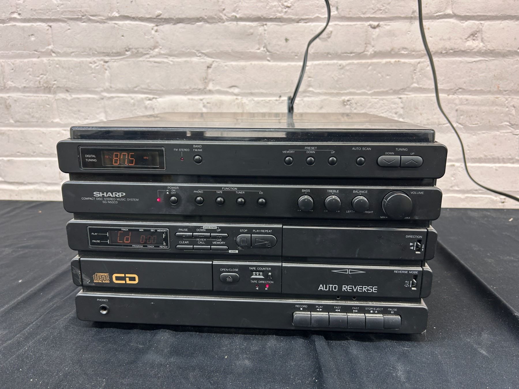 Sharp Compact Disk Stereo Music System SG-N50CD