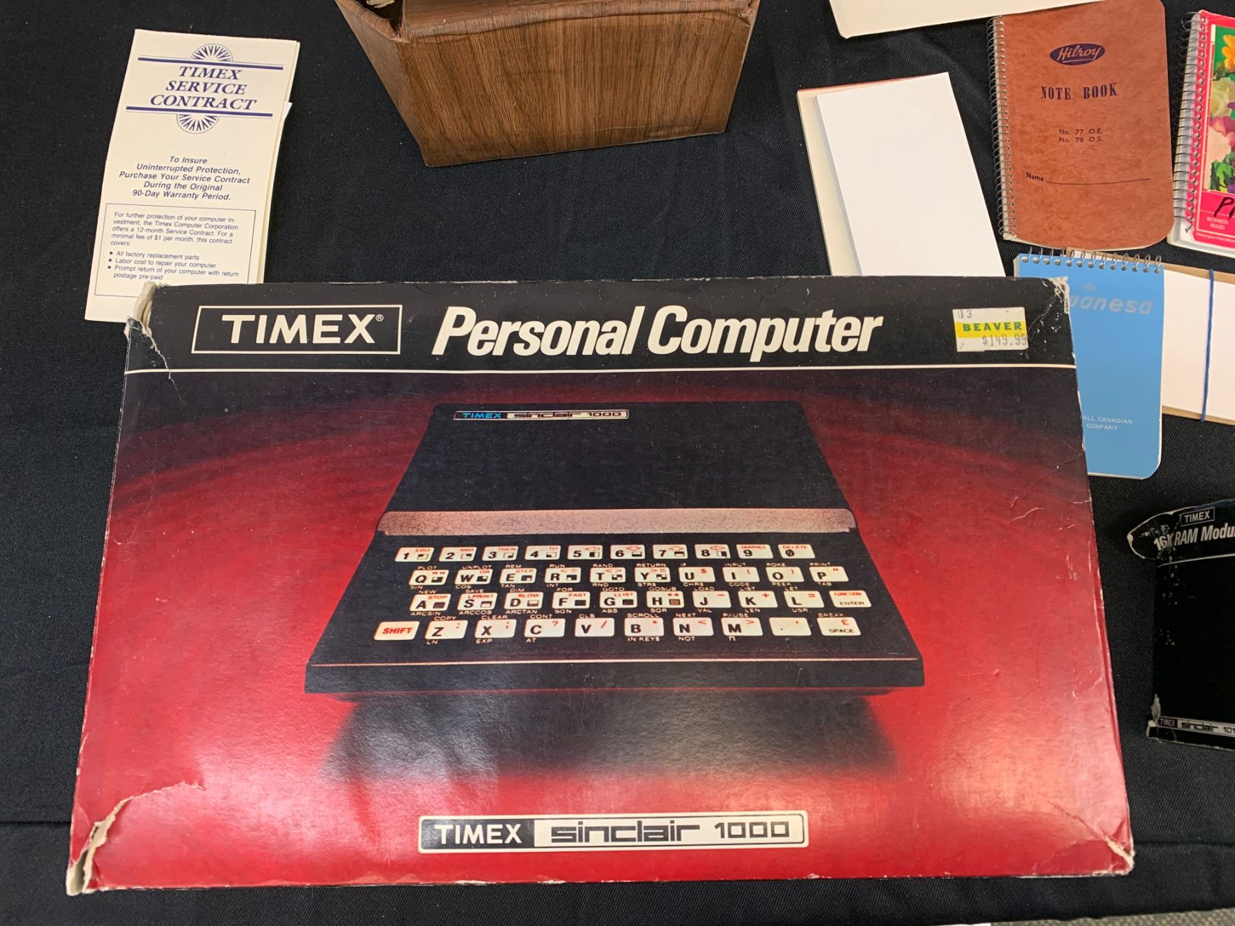 Timex Sinclair 1000 Personal Computer Calculator, 16K RAM Module, Misc ...
