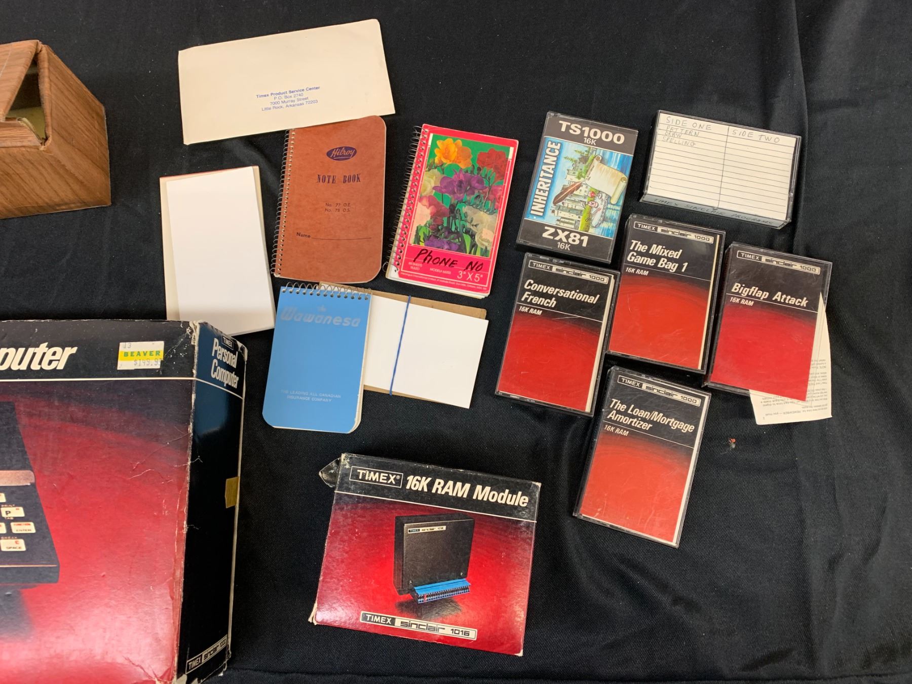 Timex Sinclair 1000 Personal Computer Calculator, 16K RAM Module, Misc ...