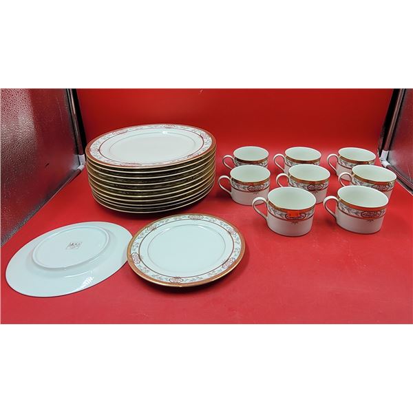 Lot of Matching Mikasa L5517 Merrick Fine China Mugs & Plates Made in Japan