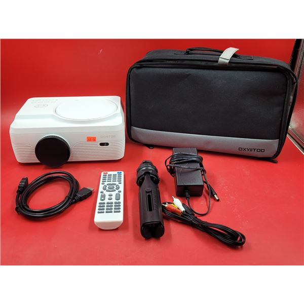 Dxyiitoo HD Bluetooth Projector w/ Built-In DVD Player