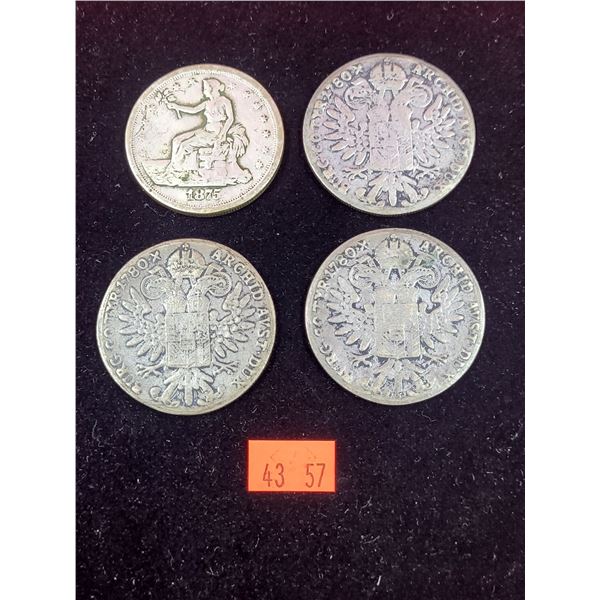1875 US Trade Dollar Replica & 1780 Maria Theresa Thaler Trade Coin Replicas