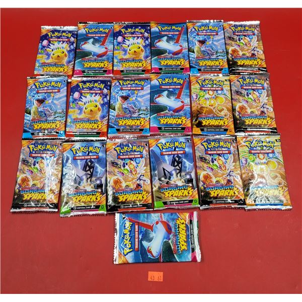 Lot of Assorted Sealed Pokemon Pack Replicas