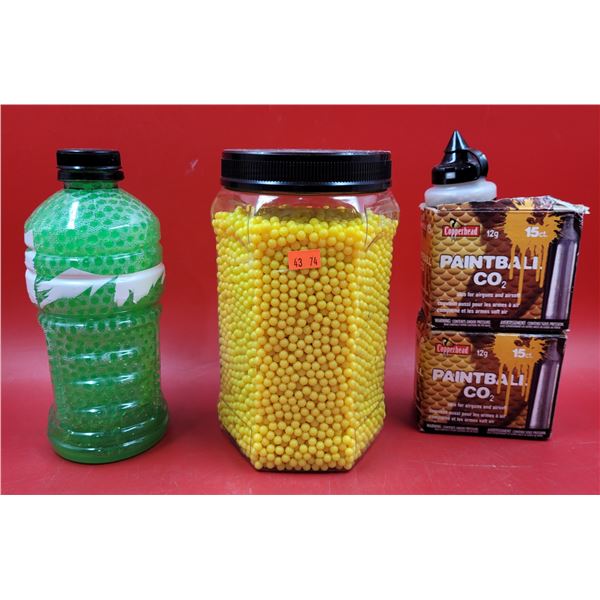 Airsoft Pellets, BBs, & Copperhead CO2 (One Full & One Half Box of CO2)
