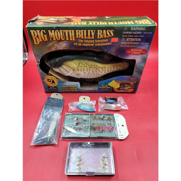 Fishing Flies, Lures, & Big Mouth Billy Bass