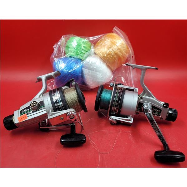 2 Daiwa Fishing Reels w/ Nylon String