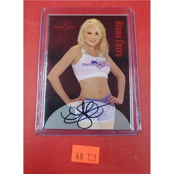 Autographed Alana Curry Benchwarmer Card