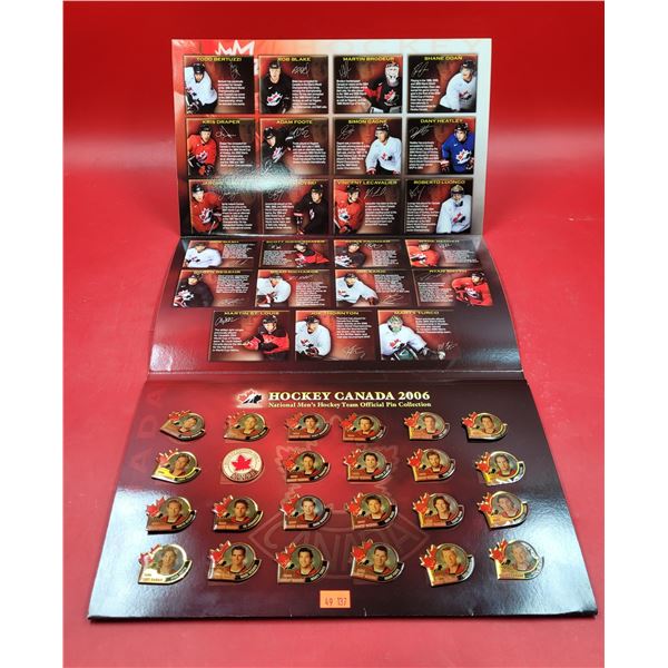Hockey Canada 2006 National Men's Hockey Team Official Pin Collection