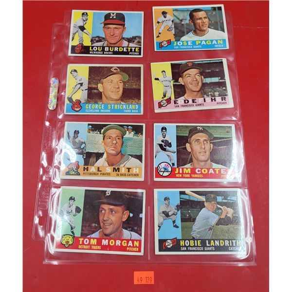 8 VTG Baseball Cards (Coates, Smith, Fisher, Morgan, etc.)