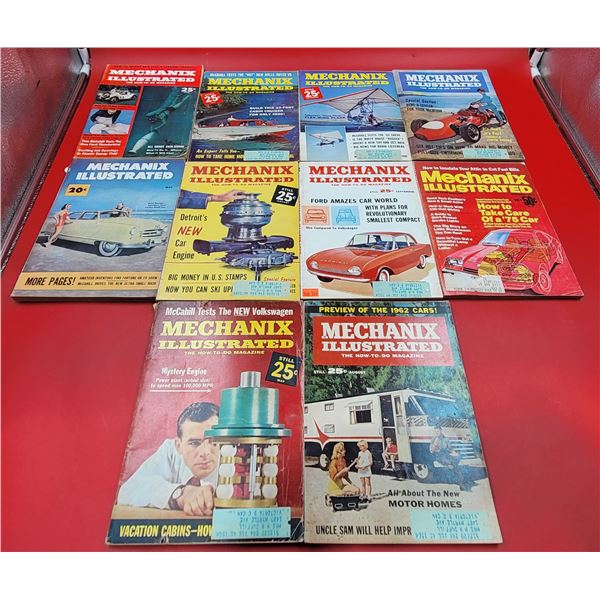Lot of VTG Mechanix Illustrated Magazines