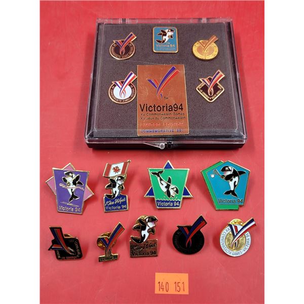 Lot of Assorted Victoria 94 Commonwealth Games Commemorative Pins