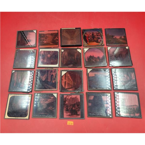 Lot of Assorted VTG Cathedral Slides