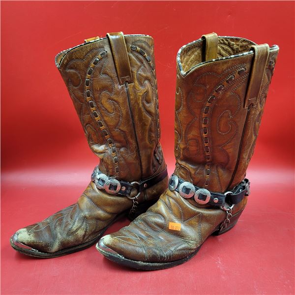Pair of Durango West Cowboy Boots Made in USA