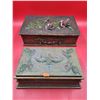 Image 1 : 2 VTG Embossed Trinket/Jewelry Boxes