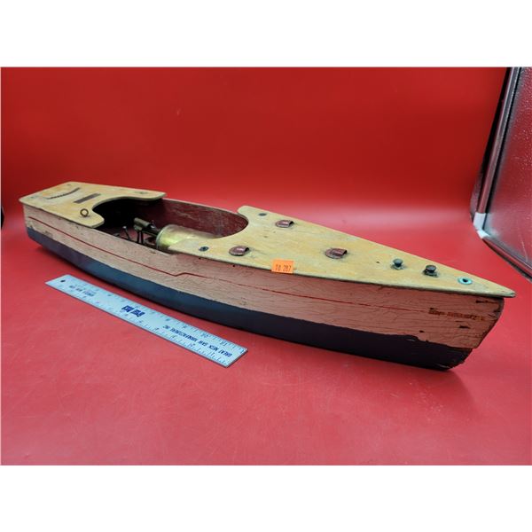Antique Steam Miss Mersey Wooden Ship Model