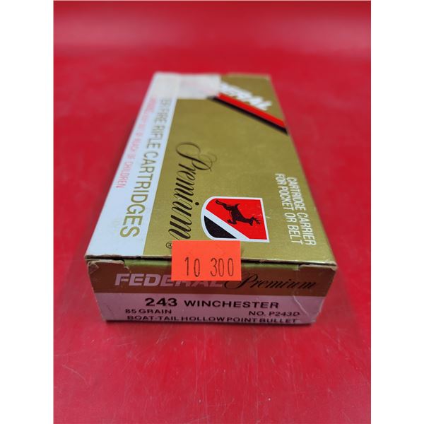 Federal Premium 243 Winchester Center Fire Rifle Cartridges