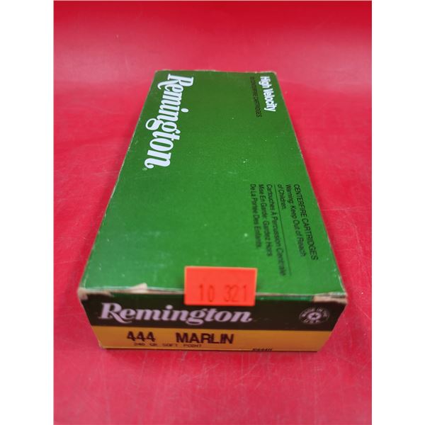 Remington High Velocity 444 Marlin Centerfire Cartridges