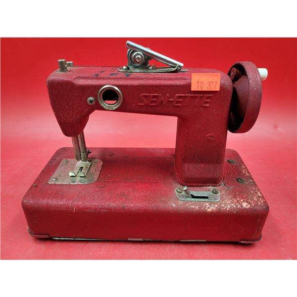 VTG Red Sew-Ette Sewing Machine Toy