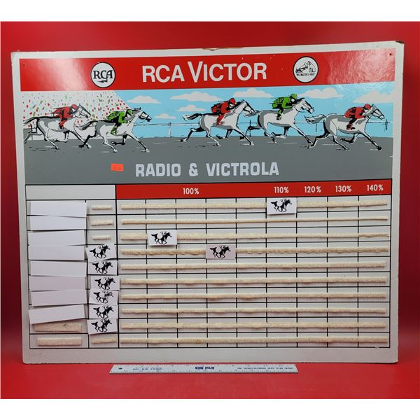 VTG RCA Victor Horse Racing Advertising Board