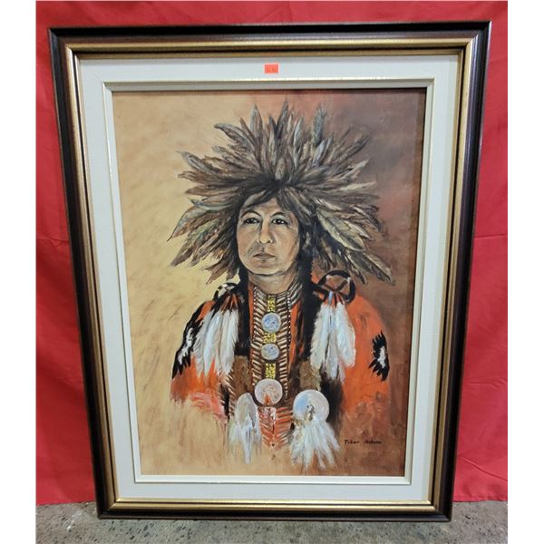 Framed Original Oil Painting by Tibor Adam