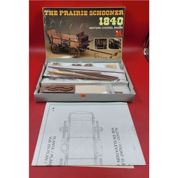 Unbuilt The Prarie Schooner 1840 Western Covered Wagon Model