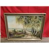 Image 1 : Framed Landscape Oil Painting