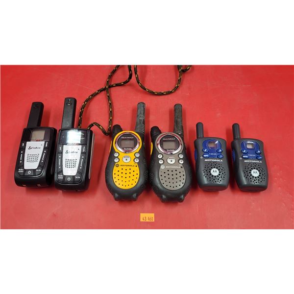 3 Pairs of Walkie Talkies (Motorola & Cobra)