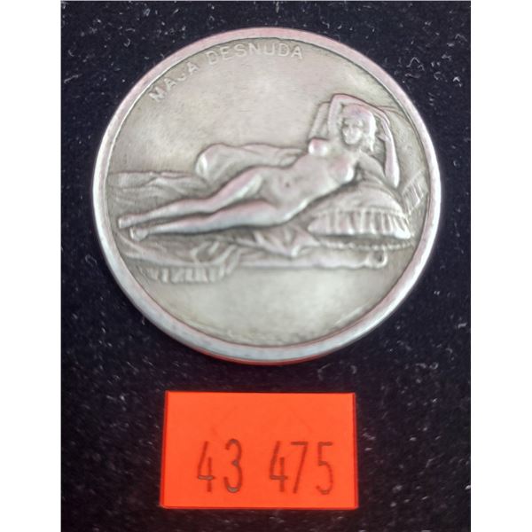 Leonardo Da Vinci Maja Desnuda Medallion