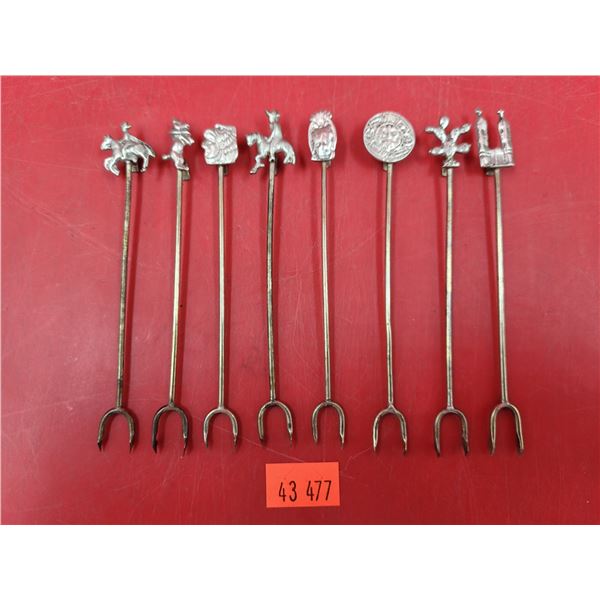 VTG Mexican Silver Appetizer Picks