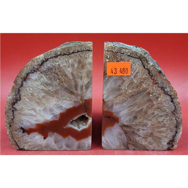 Pair of Geode Bookends