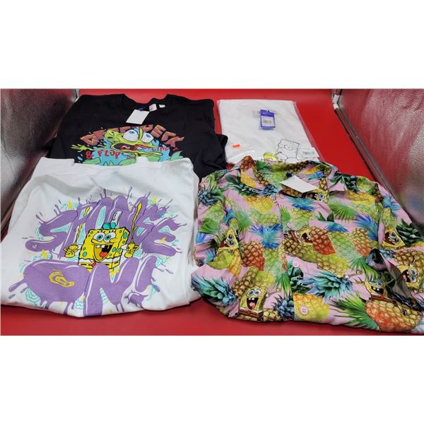 Lot of New SpongeBob Clothing & Bart Simpson Shirt
